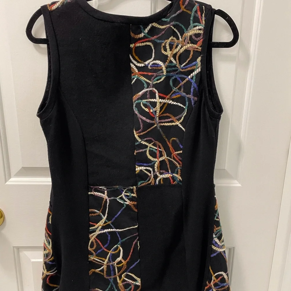 Multicolor Embroidered Mini Dress - Picture 6 of 10